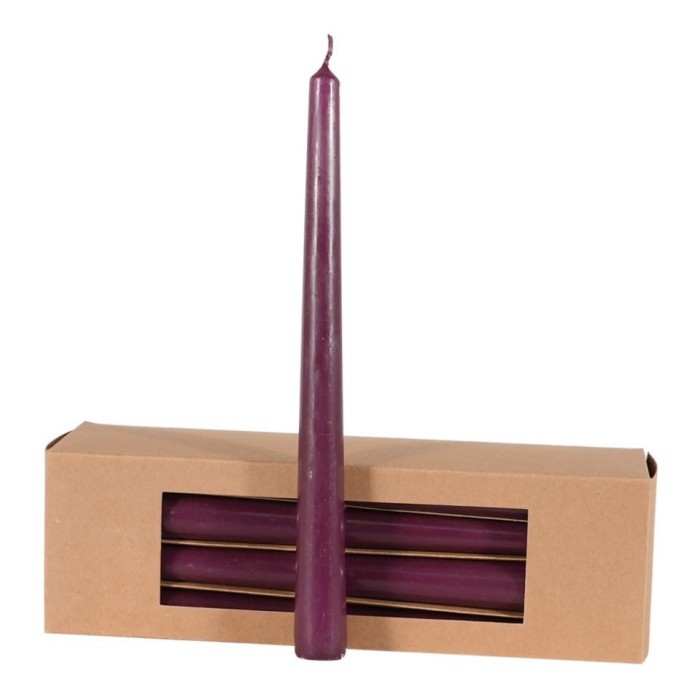 CANDELA CONICA H.250MM. D.21MM. BORDEAUX